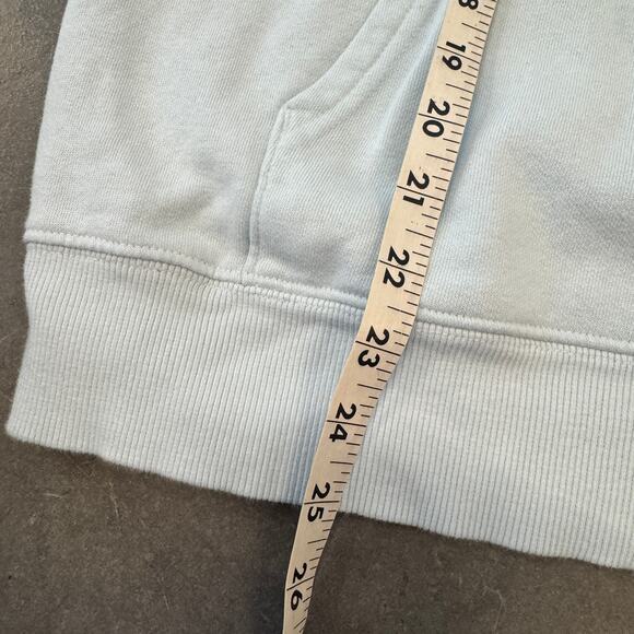 Vintage Y2K The North Face Baby Blue Hoodie Pullover Sweatshirt Women's L - Picture 5 of 5